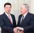  4月18日，中国国务院副总理张高丽在阿斯塔纳会见哈萨克斯坦总统纳扎尔巴耶夫。钟欣 摄 - 重庆新闻网