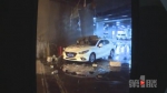 火车北站停车库天花板垮塌 一辆轿车被砸 - 重庆晨网