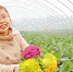 杨媚和她大棚里种植的蔬菜。（受访者供图） - 重庆新闻网