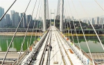 重庆高家花园轨道专用桥轨道铺设完工 - 人民政府