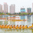 6月14日，合川区涪江，赛龙舟的比赛队伍正在激烈角逐。记者 郑宇 摄 - 重庆新闻网