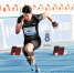 　　六月二十二日，苏炳添(中)在男子百米预赛中飞速奔跑。新华社发 - 重庆新闻网