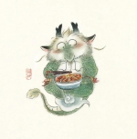 超萌！重庆插画师画出“吃货谷主”，遍尝天下美食！网友：看饿了 - 重庆晨网
