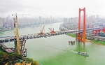 红岩村嘉陵江大桥成功合龙 建成后地铁5号线将跨江而过 - 重庆晨网