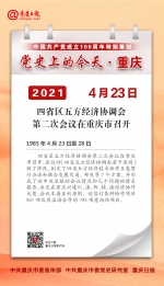 党史上的今天·重庆丨1985年4月23日 四省区五方经济协调会第二次会议在重庆市召开 - 重庆晨网