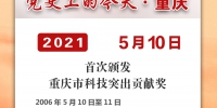党史上的今天·重庆丨2006年5月10日 首次颁发重庆市科技突出贡献奖 - 重庆晨网