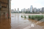 7月12日，嘉陵江水位上涨，大溪沟码头部分区域被淹。华龙网-新重庆客户端记者 张质 摄 - 重庆晨网