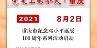 党史上的今天·重庆丨2004年8月2日 重庆市纪念邓小平诞辰100周年系列活动启动 - 重庆晨网