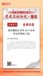 党史上的今天·重庆丨1971年8月9日 重庆钢铁公司等44个企业单位管理权下放 - 重庆晨网