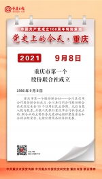 党史上的今天·重庆 | 1986年9月8日 重庆市第一个股份联合社成立 - 重庆晨网