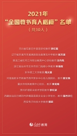 2021年全国教书育人楷模名单公布 重庆市特殊教育中心校长上榜 - 重庆晨网