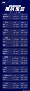 @所有人，11月1日起，重庆轨道交通末班车发车时间延至23时！ - 重庆晨网