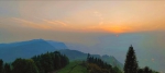 夕阳下的古佛山 美成一幅油画 - 重庆晨网