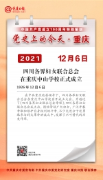 党史上的今天·重庆 | 1926年12月6日 四川各界妇女联合总会在重庆中山学校正式成立 - 重庆晨网