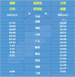 兰州铁路局公布兰渝铁路开通运营初期旅客列车开行方案：兰渝开通两趟车 重庆12小时到兰州 - 重庆晨网