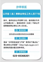 重庆多个区县公招523人，教师医生岗空缺大 - 重庆晨网